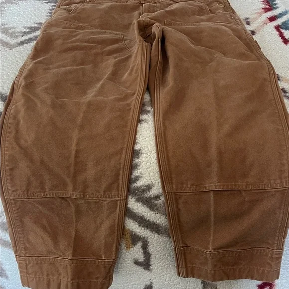 Carhartt Tan Overalls with Black Straps - Picture 4 of 5